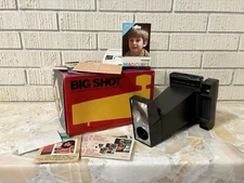 Vintage Polaroid Big Shot Portrait Land Camera *Box *Papers *Tested *Ships Free!