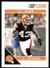 2011 Score #74 T.J. Ward Cleveland Browns Football Card