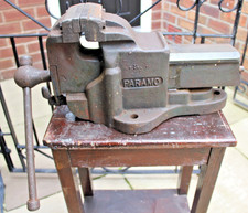 Vintage LARGE HEAVY PARAMO Sheffield Quick Release Engineers Bench Vice