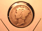1918D MERCURY DIME, SILVER, FREE SHIPPING (#309D)
