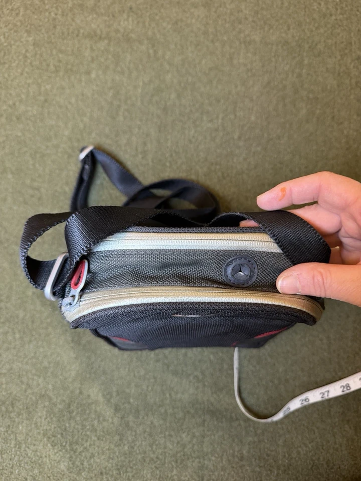 Tumi Ducati Collaboration Crossbody Shoulder Bag 6516RCE  Black & Red Axis Map - Image 4 of 4