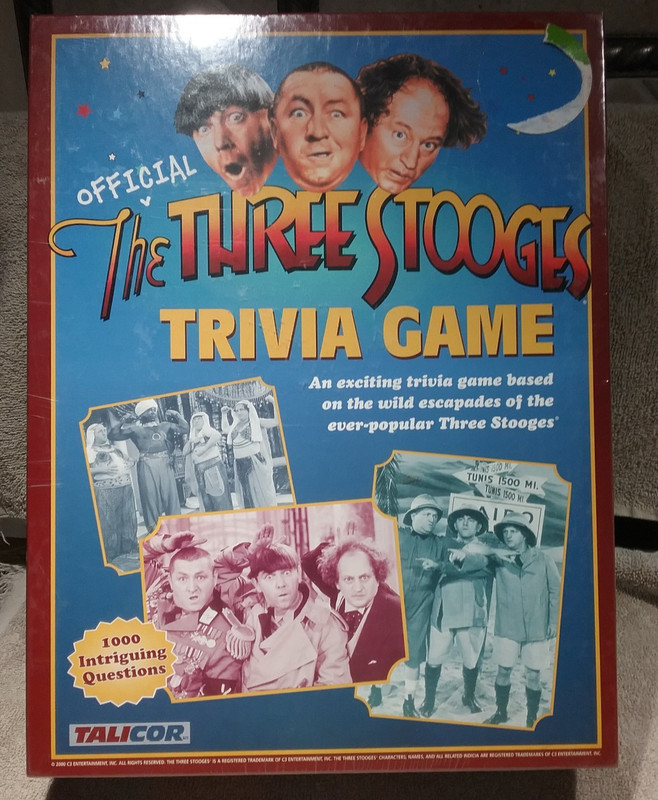 The Official Three Stooges Trivia Game by Talicor 2000 Sealed Vintage Board Game