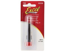 Gubia cincel pequeña Excel #30 en forma de V (2) (punta de 3/16") [EXL20330]