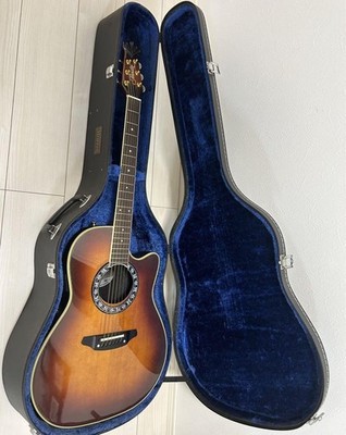 E-Akustikgitarre Tornado von Morris ZII Sunburst mit Hartschalenkoffer
