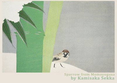 Kamisaka Sekka Sparrow Poster Wall Art - Nature Decor Premium Quality