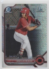 2022 Bowman Chrome Prospects Mega Box Mojo Refractor Braylin Minier #BCP-93 4z8