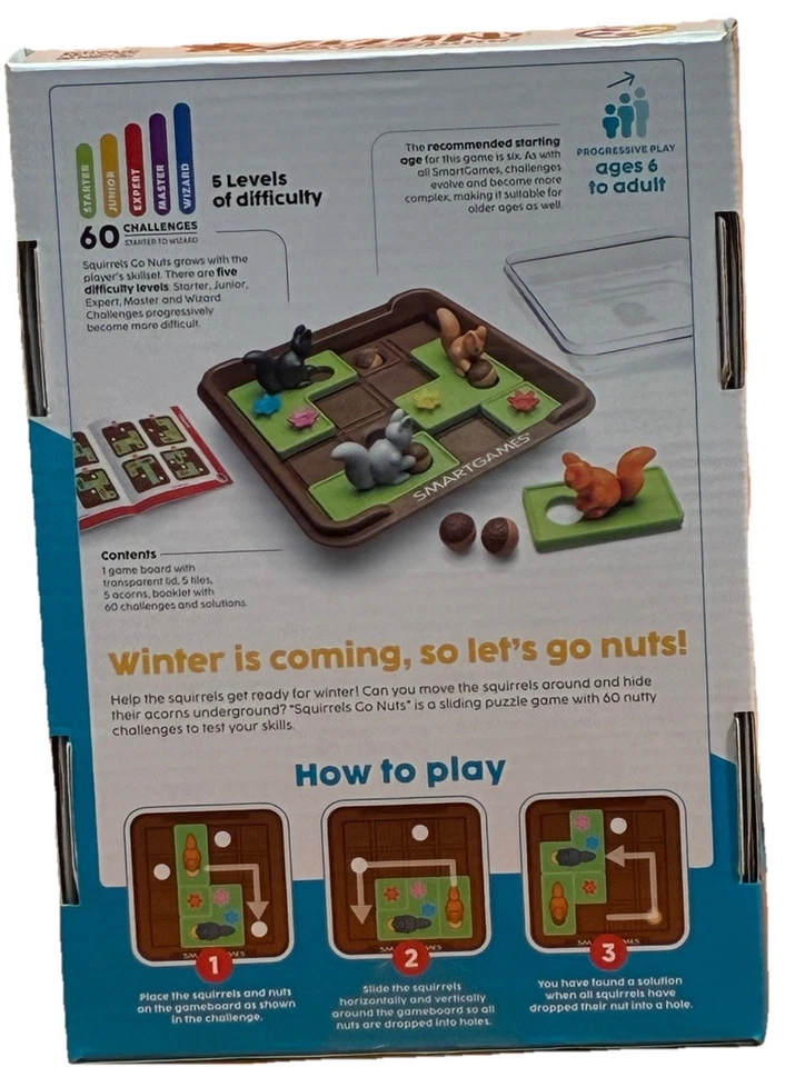 Squirrels Go Nuts! One Player Puzzle Game, Ages 6+ - Image 2 of 3