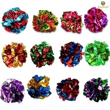 Cat Crinkle Balls Interactive Toys for Indoor Kittens Play 12-Pack