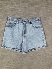 Vintage Levi's 920 Denim Shorts Womens 12 Petite Made in USA Light Wash 90s