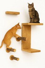 Percorso Per Gatti Parete - Legno Massello Abete E Faggio Naturale Profumato