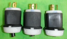 HBL2321 Hubbell 2321 Twist-Lock MALE PLUG  20A 250V  2 Pole    LOT OF 3