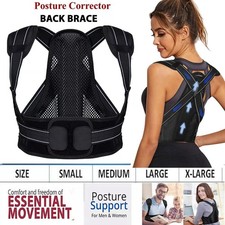 Magnetic Shoulder Brace Posture Corrector Belt Neoprene Back Pain Lumbar Support