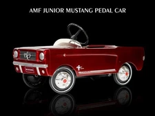 AMF Junior Mustang Pedal Car NEW METAL SIGN: 9x12" Ships Free