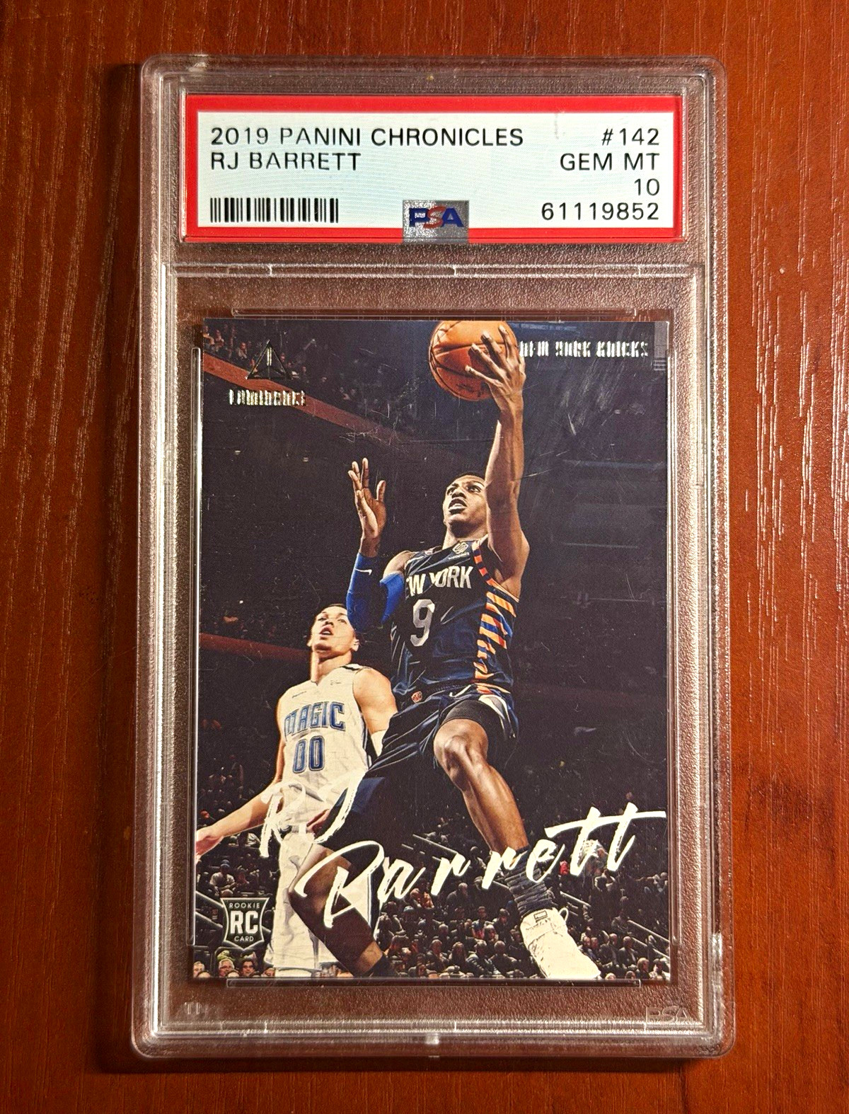 2019-20 Panini Chronicles Luminance RJ Barrett #142 (RC) PSA 10