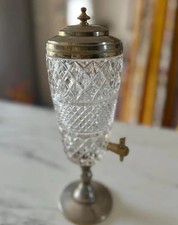 French Vintage Absinthe Fountain Cut Crystal