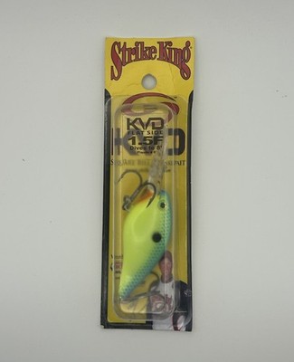 Strike King KVD 1.5 Flatside Crankbait Powder Blue Back Chart 8ft New In Box