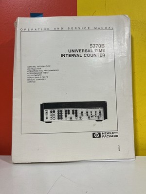 HP 05370-90031 5370B Counter Operating and Service Manual