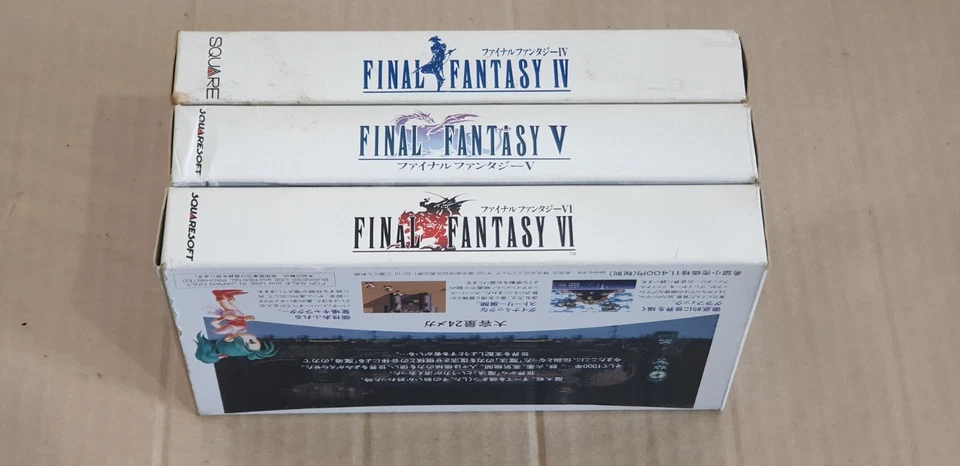 Super Famicom NTSC J SNES Japan Final Fantasy IV, V & VI Boxed, Square 1991 - Image 3 of 4