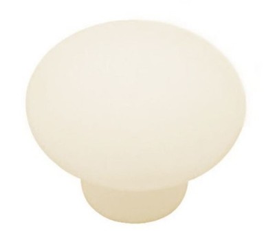 1-3/8'' Ceramic Knob Satin Ivory