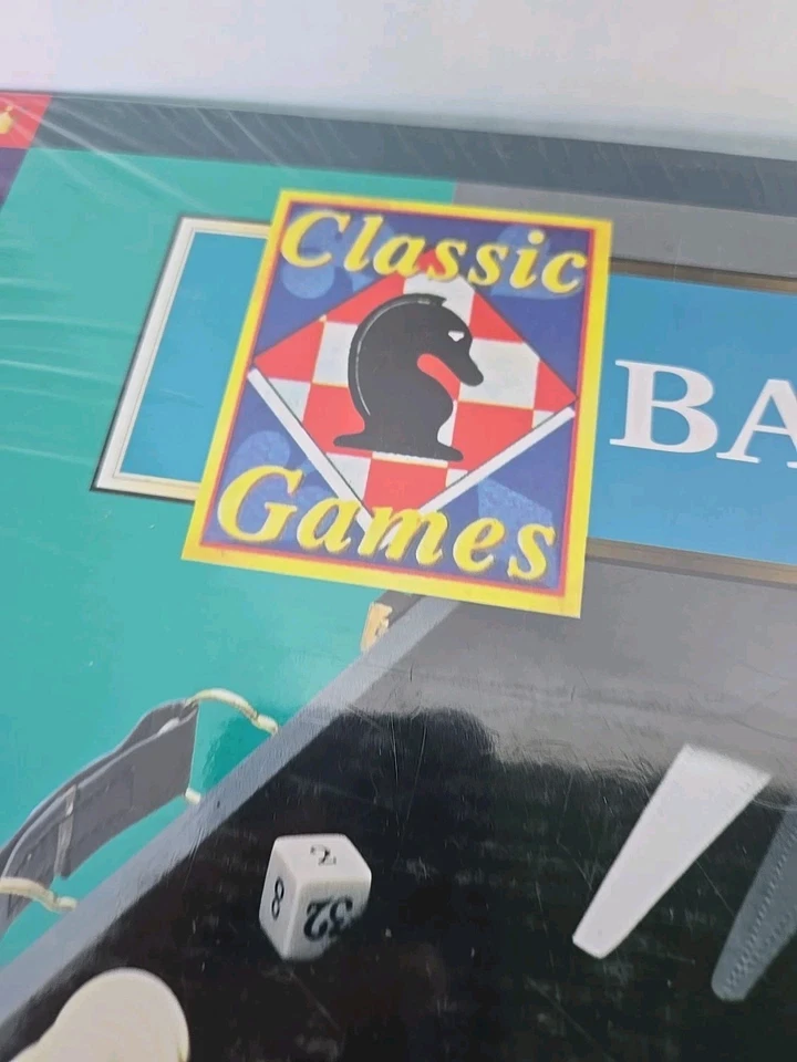 Classic Games Cardinal Large Folding  Backgammon Board Game Set NIB Sealed Gray  - Image 4 of 4