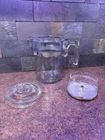 Vintage Pyrex Flameware 6-Cup Percolator Coffee Pot w/ Rare 78-C Lid and Basket