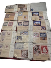 Cross Stitch Kits Lot of 14  Creative Circle Counted Crewel NIP Kits 6pk canvas