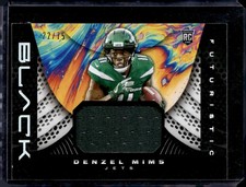 2020 Panini Black #F20 Denzel Mims Futuristic Silver #/75