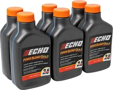 Echo PowerBlend 6 Pack 2-Stroke Engine Oil 6.4 oz Bottle 50:1 Mix 6450025S-6PK