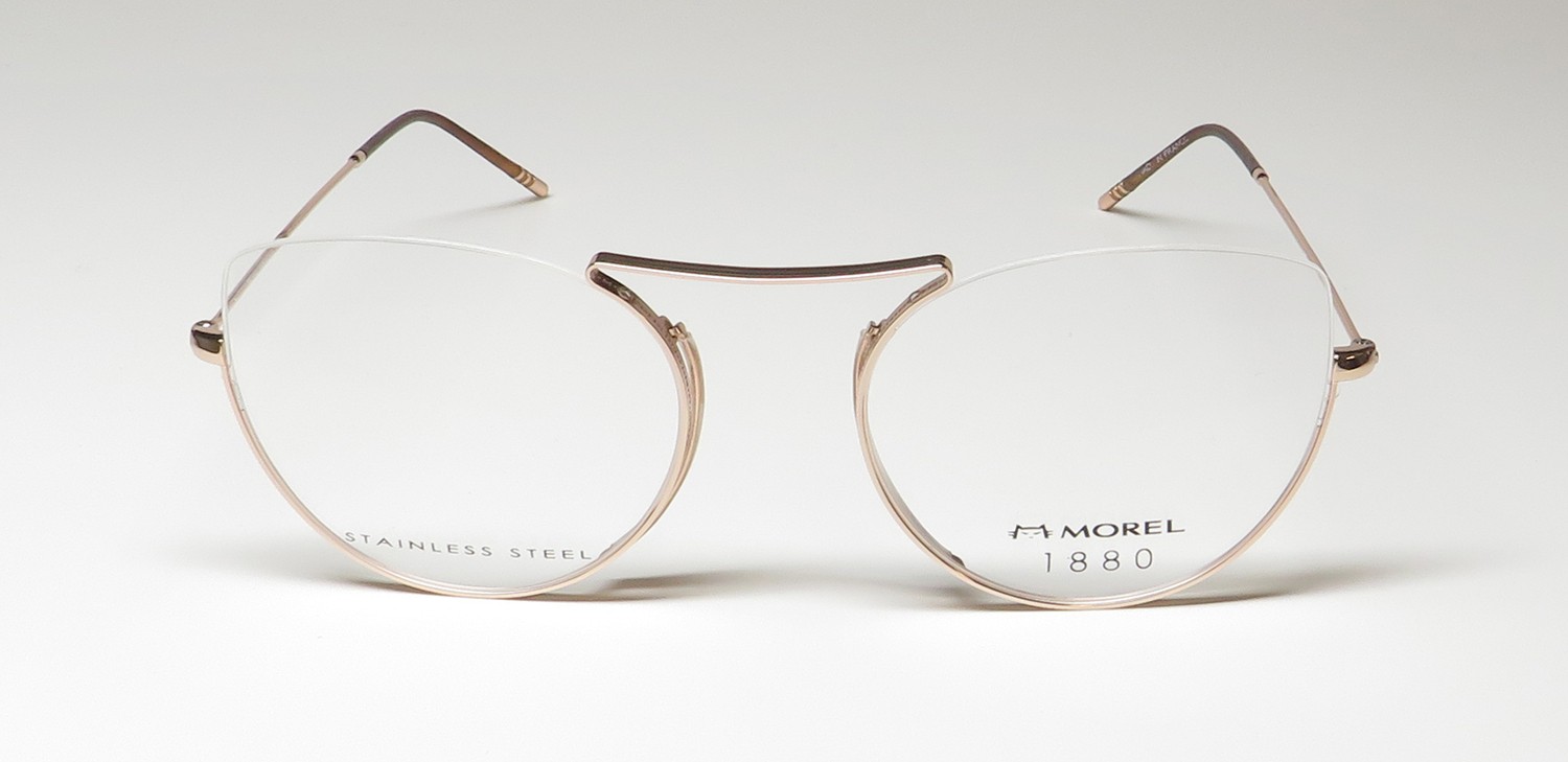 NEW MARIUS MOREL 1880 60121M EYEGLASSES WOMENS CAT EYE FRANCE PP08 GOLD HALF-RIM