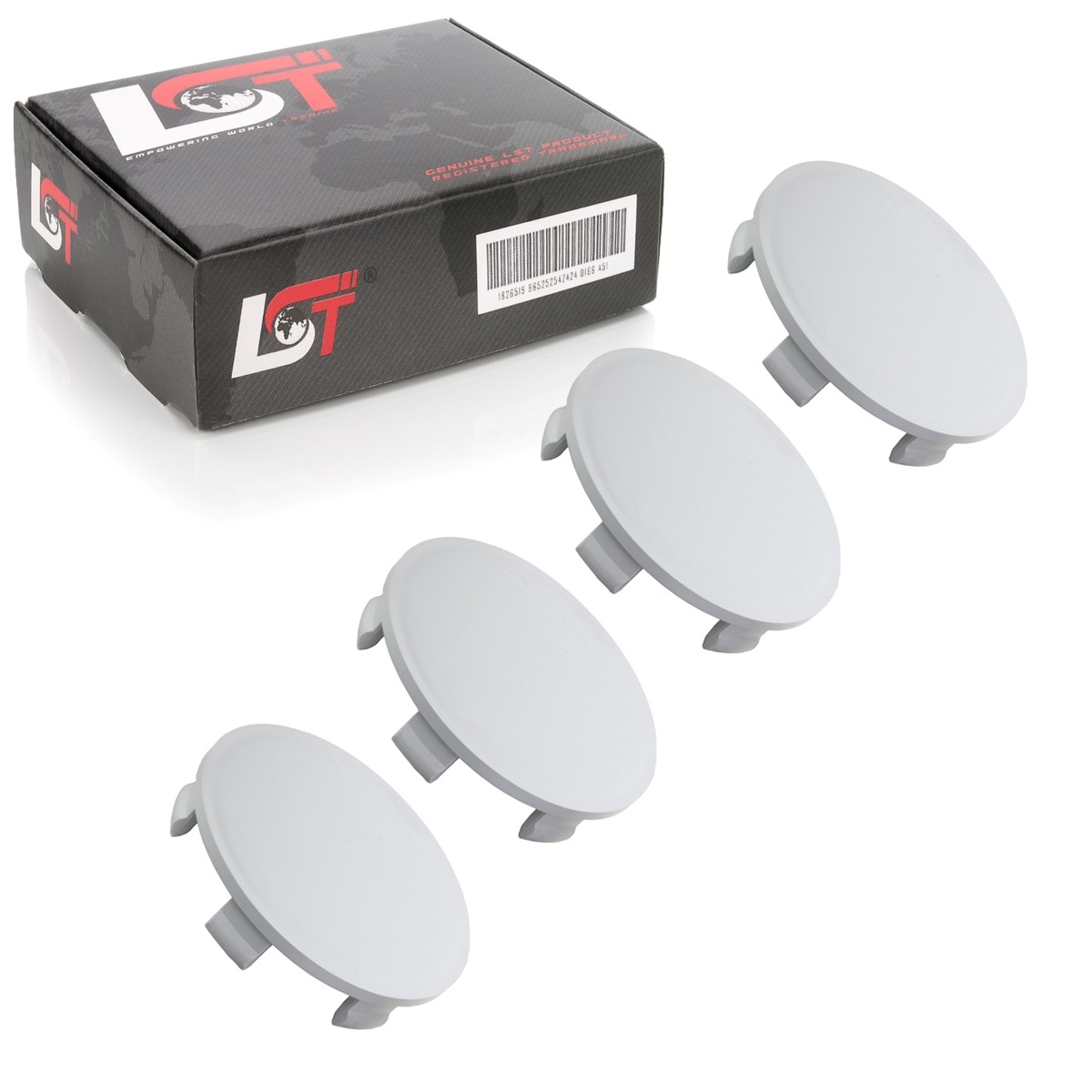 4X Wheel Hub Cap Ø 60Mm Hub Cover Rim Cover Gray For LEXUS