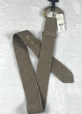 Chico's Women's Metallic Stretch Belt Gold Size Medium / Large NEW