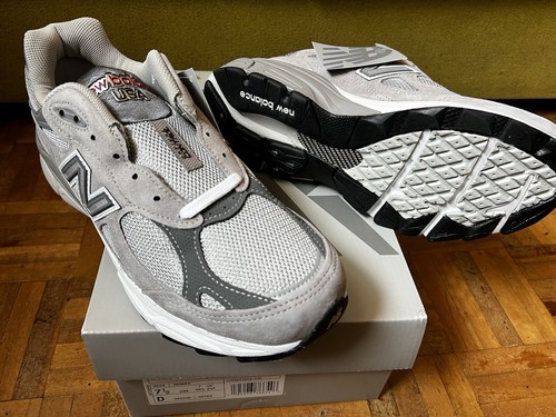 New Balance 990v3 Size 7,5 Made in USA Gray Grey BOX M990GY3 - Bild 3 von 9
