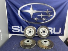 05-07 Subaru Wrx Sti Front Rear Drillslotted Brake Rotors 5x114.3 3k Miles 05-07 Subaru Wrx Sti Front Rear Drillslotted Brake Rotors 5x114.3 3k Miles