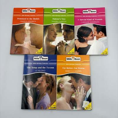 5 x Mills & Boon 100th Birthday Collection Bundle Joblot Books Love Stories