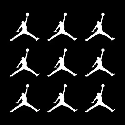 ORACAL Air Michael Jordan Jumpman Logo vinyl decal MJ Die Cut Sticker Set of 9
