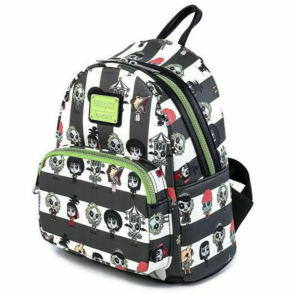 NWT Loungefly Beetlejuice Chibi Backpack Bag Goth Horror Halloween Loungefly | Bags | Nwt Loungefly Beetlejuice Chibi Backpack  main image 2