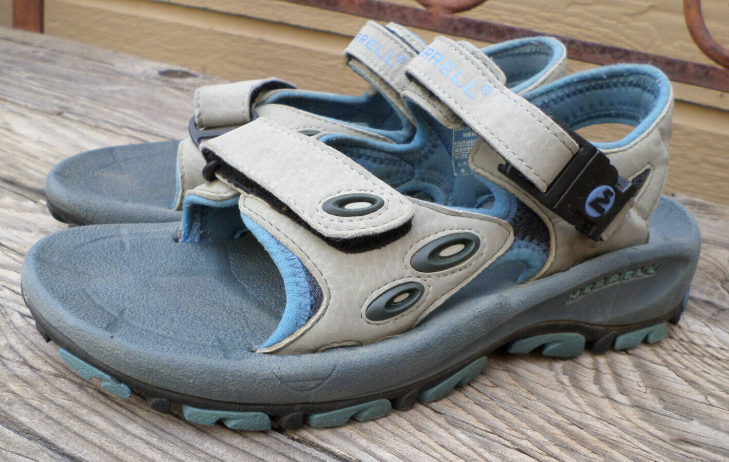 Sandali sportivi Merrell High Tide blu grigi donna 6