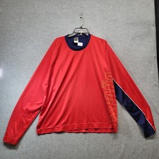 VINTAGE Spain National Men Activewear Shirt 2XL Red Adidas Logo y2K Espana READ