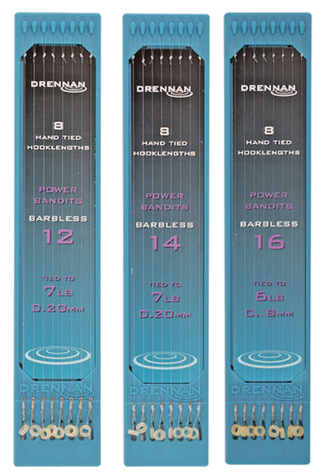 DRENNAN POWER BANDITS STANGENLOSE HANDGEBUNDENE HAKENLÄNGEN - 8 PRO PACKUNG - Bild 1 von 1