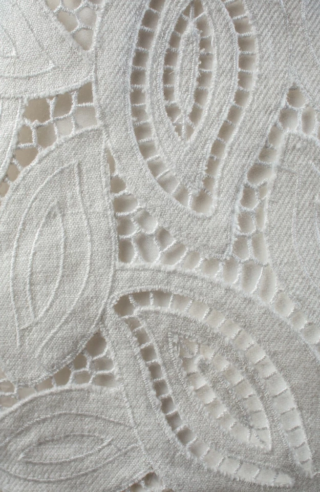 Abrigo Chaqueta Mujer LAFAYETTE 148 New York New Blanco Encaje Lino Talla 14 Foto 3 de 4