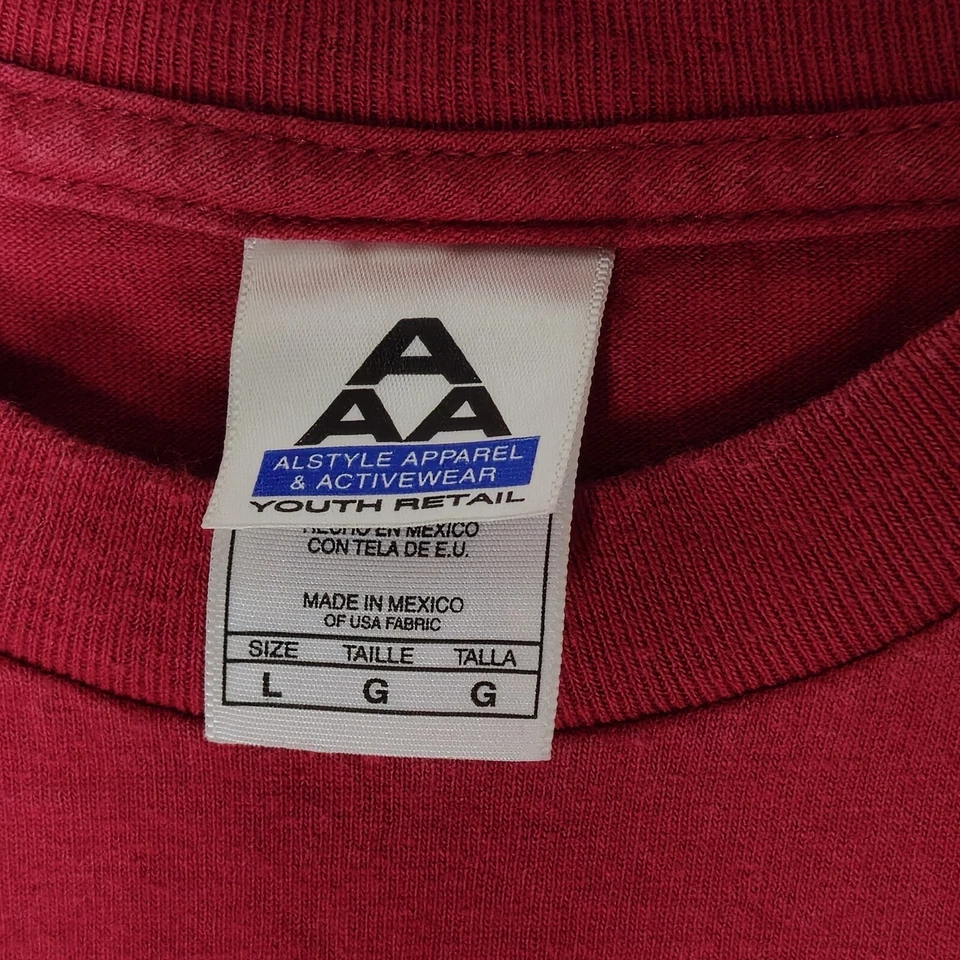 Винтажная баскетбольная футболка Indiana IU University Hoosiers молодежная большая для колледжа - Изображение 4 из 4