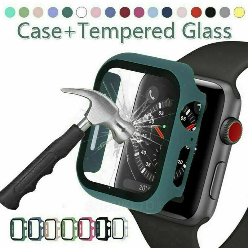 For Apple Watch Series 10 9 8 7 Ultra Cover Case Tempered Glass Screen Protector - Image 4 of 4