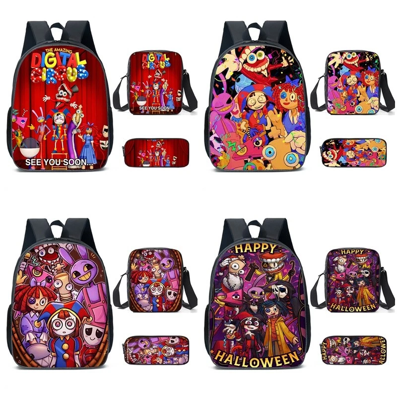 The Amazing Digital Circus Backpack School Lunch Bag Pencil Case Gifts