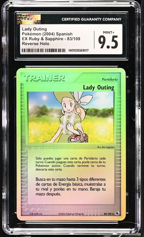 2004 Pokemon EX Ruby & Sapphire Lady Outing Reverse Holo #83 CGC 9.5