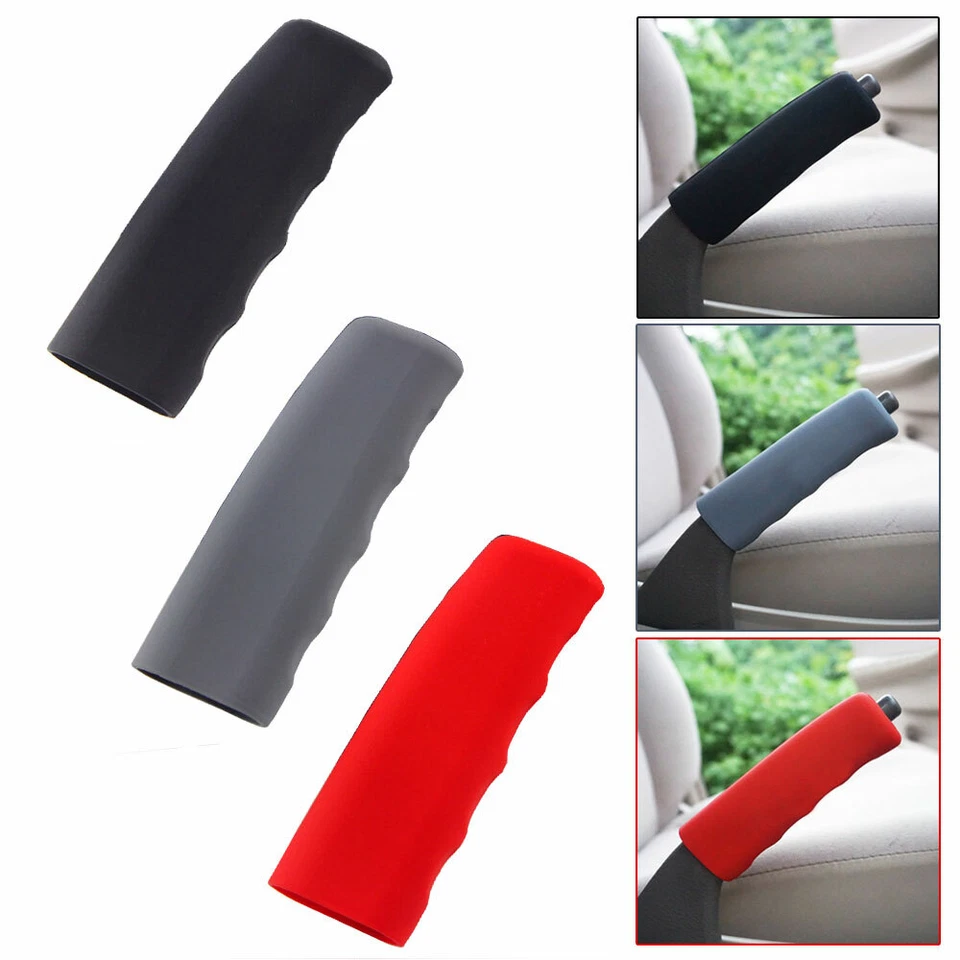 1*Car Handbrake Cover Anti-slip Sleeve Gel Parking Hand Brake Silicone Universal — 第 4/4 张图片
