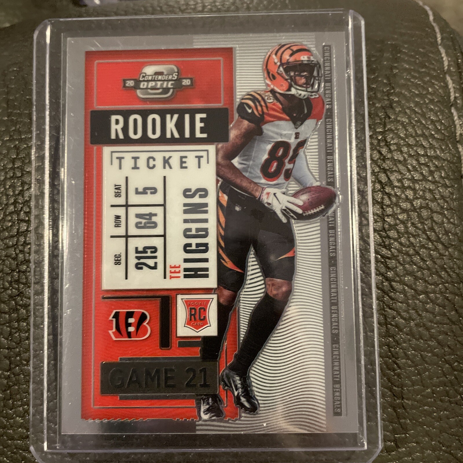 2020 Contenders Optic Tee Higgins Rookie Ticket RC #92 Bengals V350