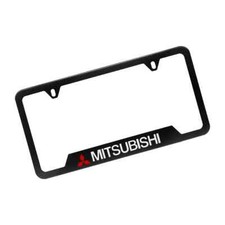 New 1pcs Mitsubishi Aluminum Black License Plate Frame New 1pcs Mitsubishi Aluminum Black License Plate Frame