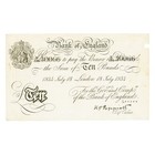 Great Britain Operation Bernhard 10 Pounds 1934 VF -punch, pinholes