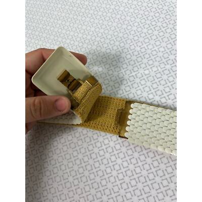 Vintage 60s Womens White Gold Belt | eBay display picture 2