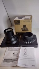 Black Pier Mount for Outdoor Post Light Fixtures 6x4.5x6 in